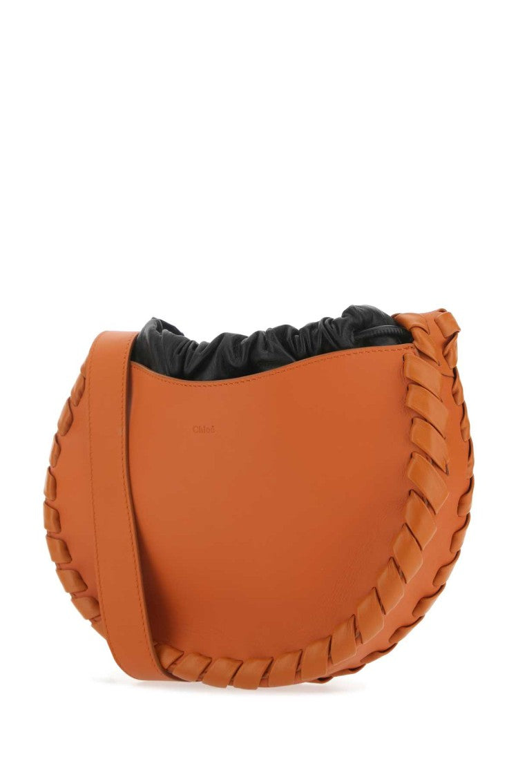 Chloé Dark Orange Leather Small Mate Crossbody Bag