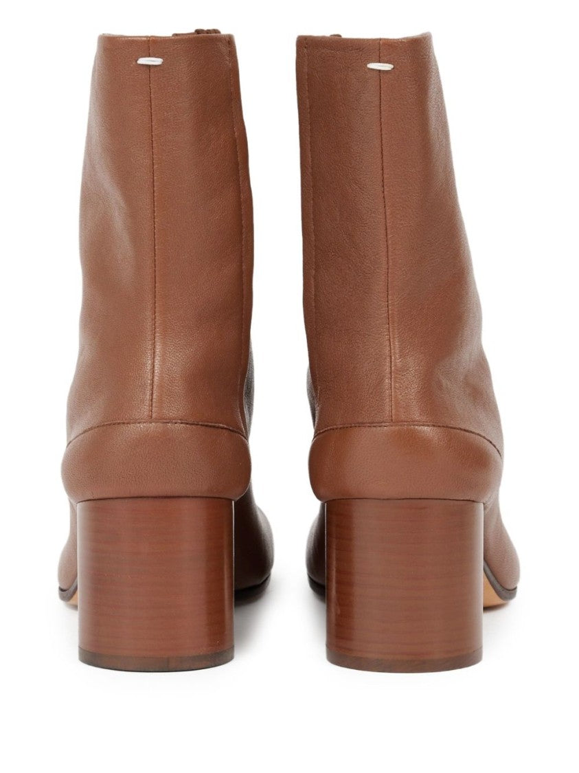 Maison Margiela Brown Lamb Leather Ankle Boots