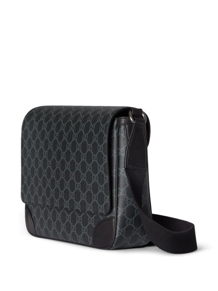 Gucci Black Gg Monogram Medium Crossbody Bag