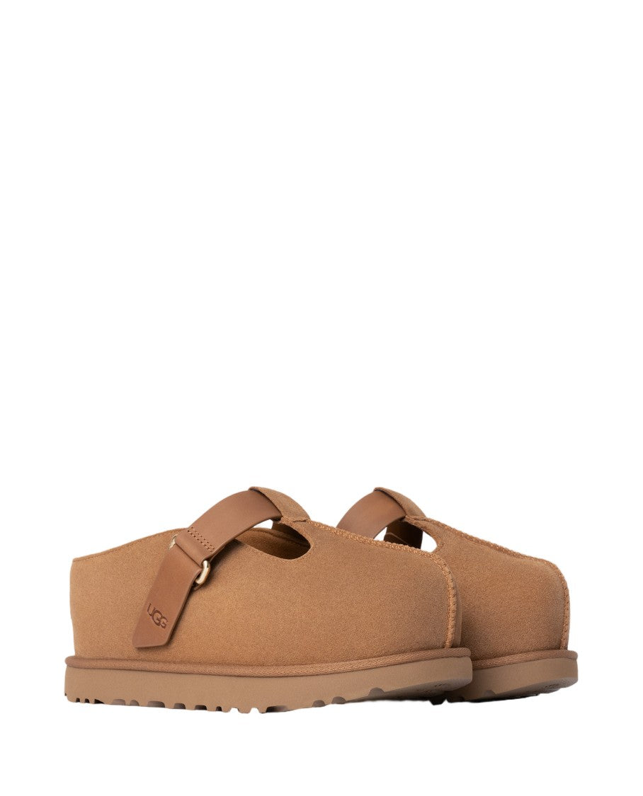 Ugg Brown Goldenstar Hi Shearling Clogs