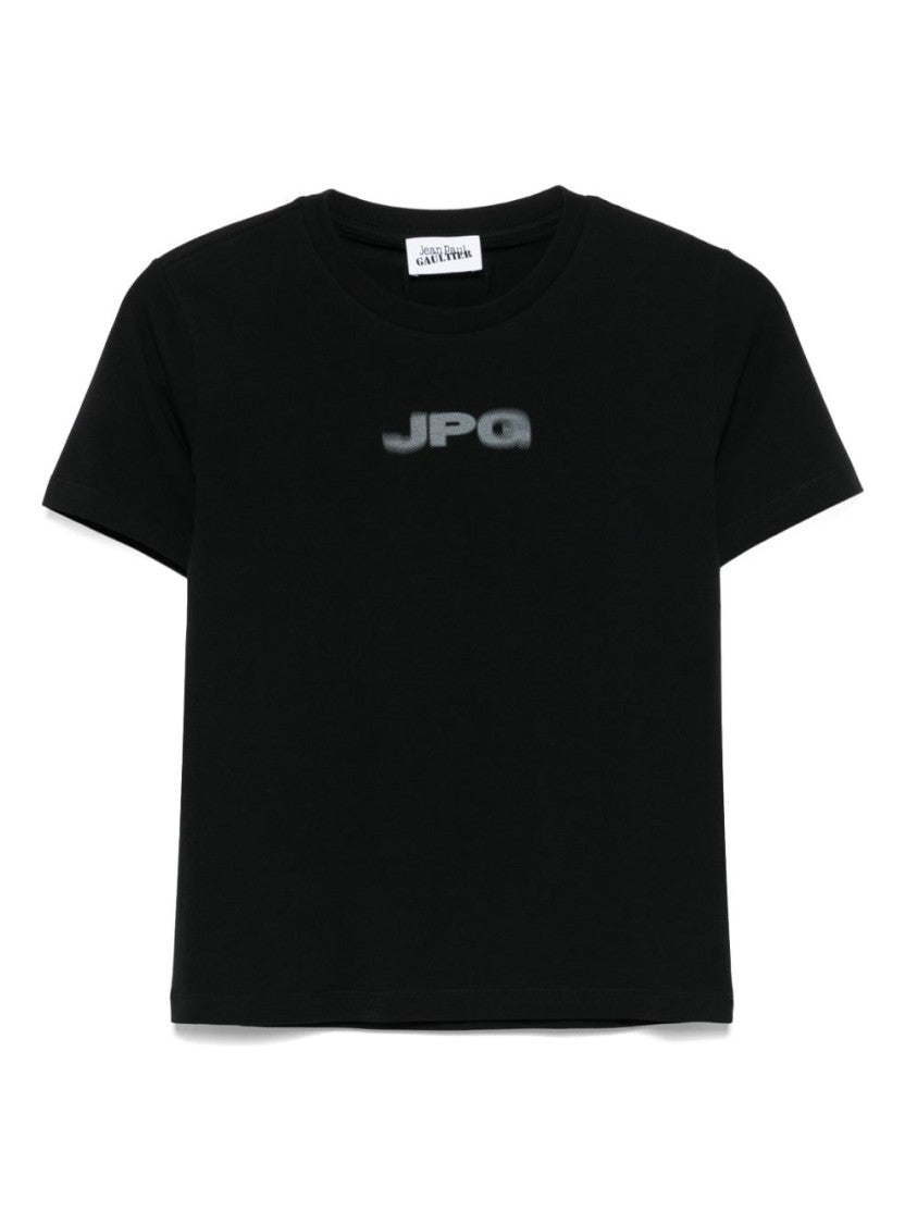 Jean Paul Gaultier Fitted Black Baby Tee