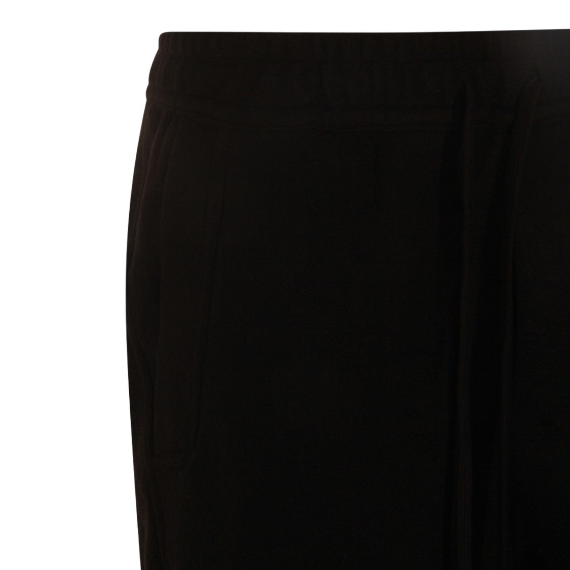 Thom Krom Tapered Black Trousers With Drawstring Waist
