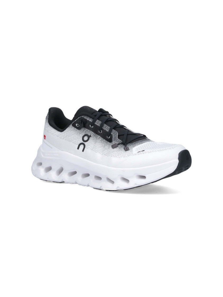 On White Cloudtilt Breathable Mesh Sneakers