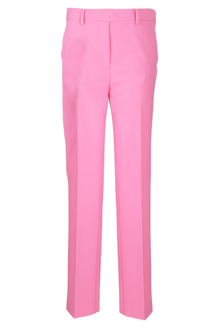 N°21 Straight-Cut Pink Nylon Trousers