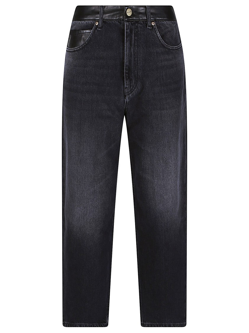 Pinko Estelle Egg Washed Black Jeans