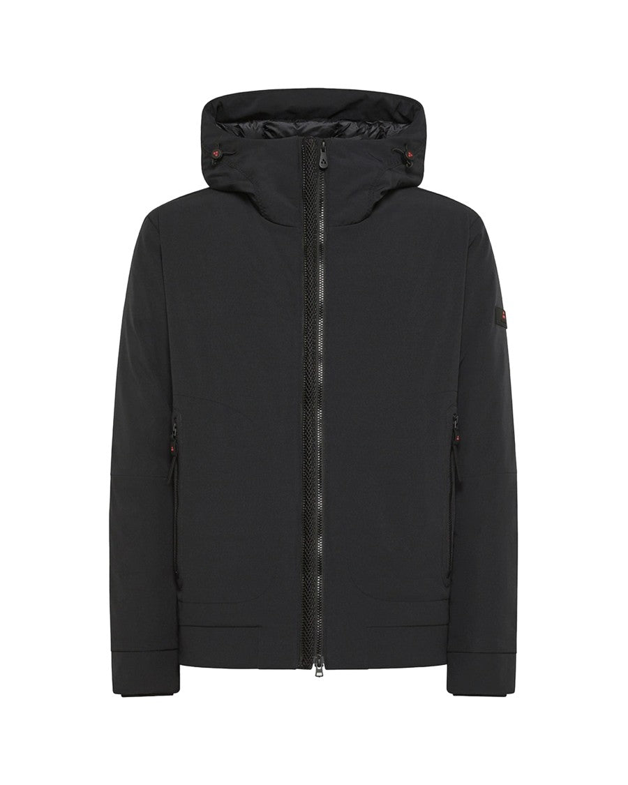 Peuterey Short Black Sporty Jacket With Thermoplume Insulation