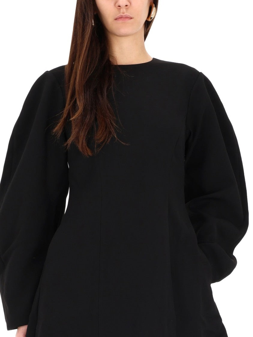 Rotate Birger Christensen A-Line Mini Dress With Dramatic Puff Sleeves