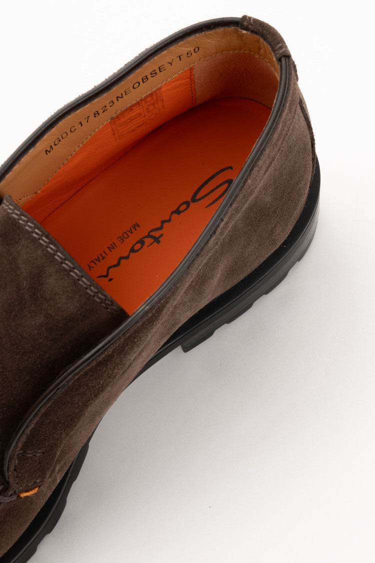 Santoni Suede Desert Boots With Rocker Sole