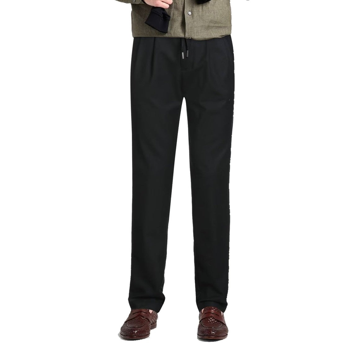 Herno Straight-Leg Pants With Adjustable Drawstring Waist