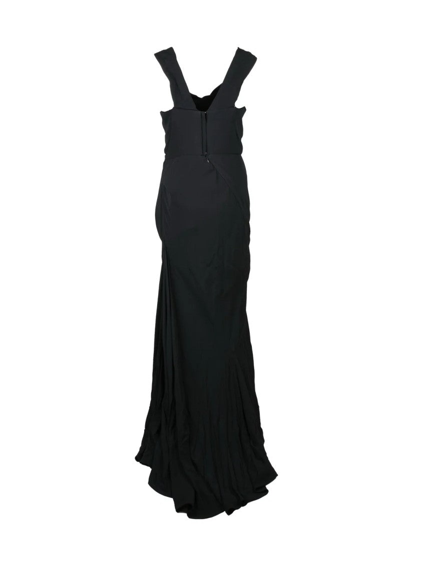 Vivienne Westwood Long Amber Dress With Asymmetric Design And Internal Corset