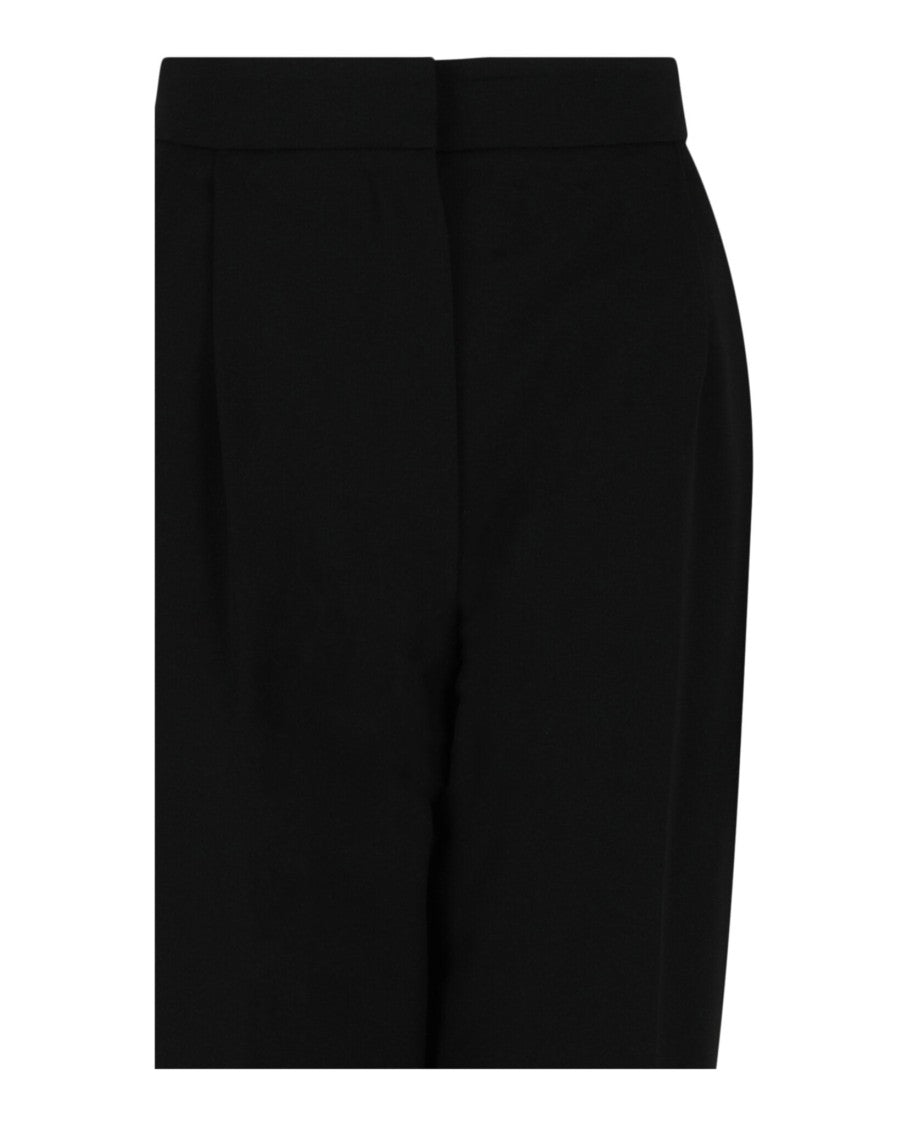 Alexander Mcqueen Pleated Tapered Trousers With Concealed Closure