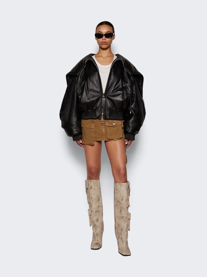 The Attico Sienna Tube Boot 105Mm Sand Melange