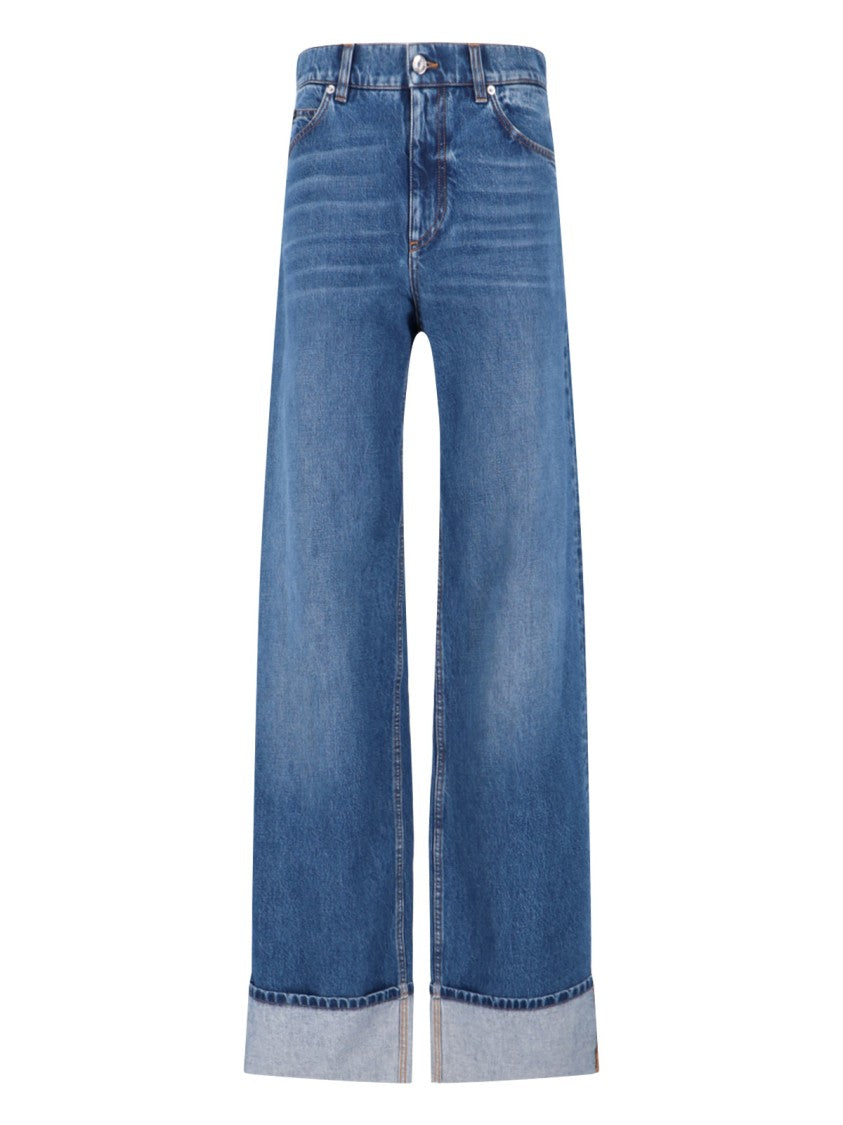 Dolce & Gabbana Cuffed Jeans – Blue