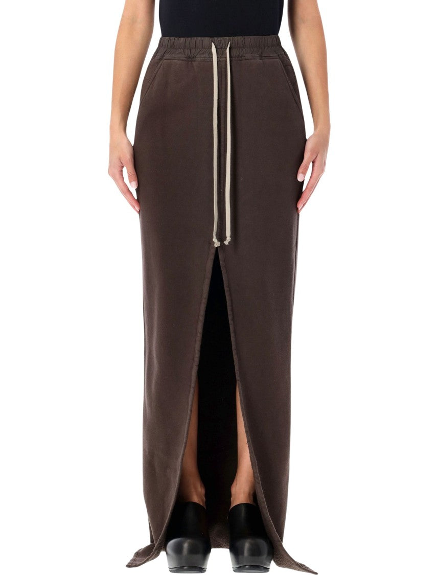 Drkshdw By Rick Owens Phleg Pillar Long Front Slit Skirt