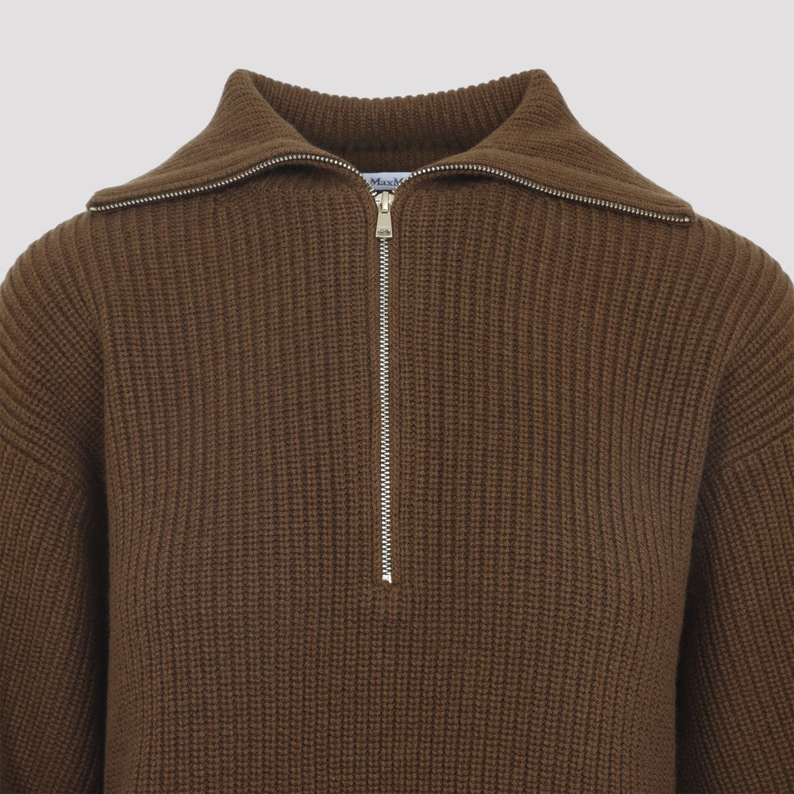 Max Mara Half-Zip Wool And Cashmere Sweater