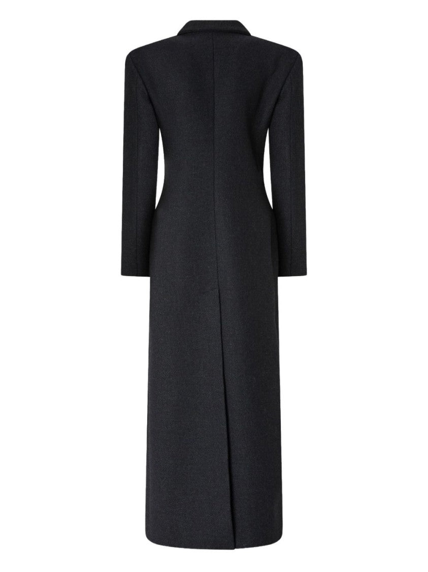 Pinko Tailored Long Coat With Classic Lapel