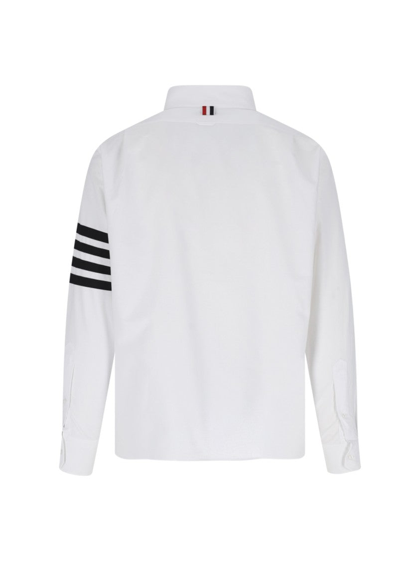 Thom Browne White 4-Bar Oxford Shirt