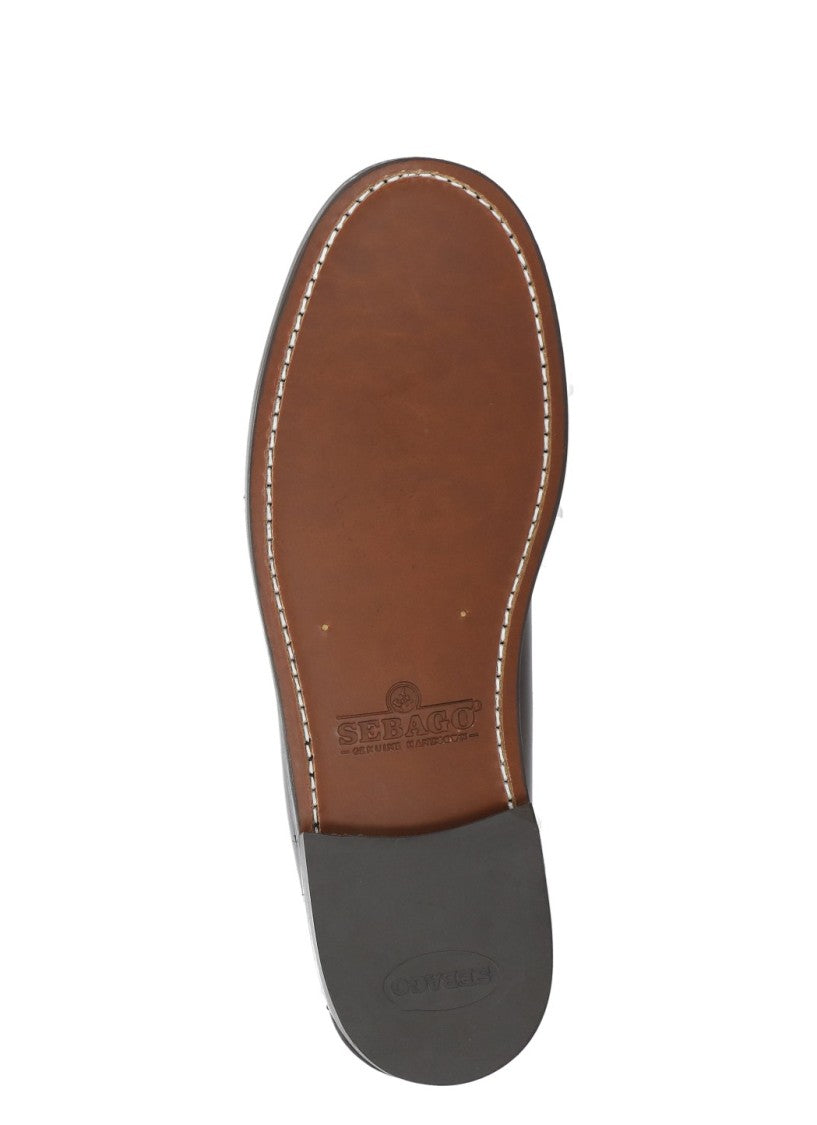 Sebago Dark Burgundy Patent Leather Tasseled Loafers