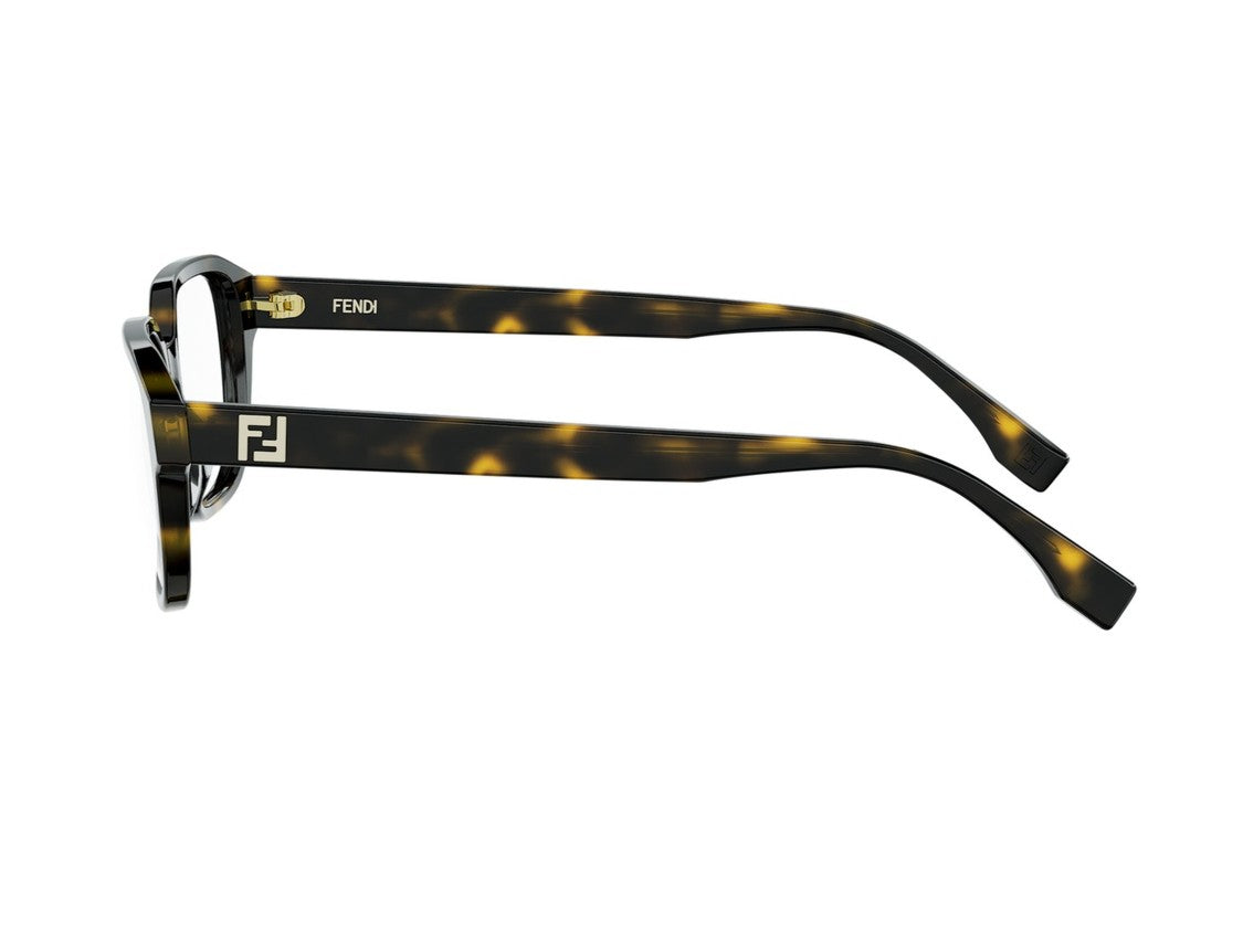 Fendi Tortoiseshell Fe50132i Oversized Square Eyeglasses