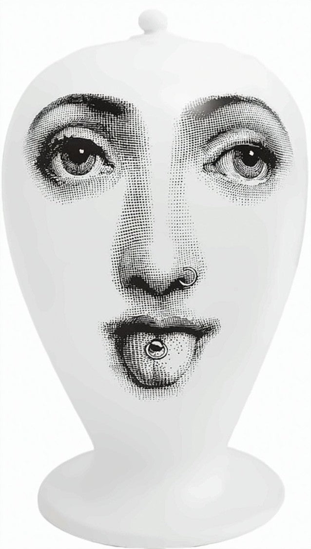 Fornasetti Piercing Vase Artistic Hand Decorated Vase
