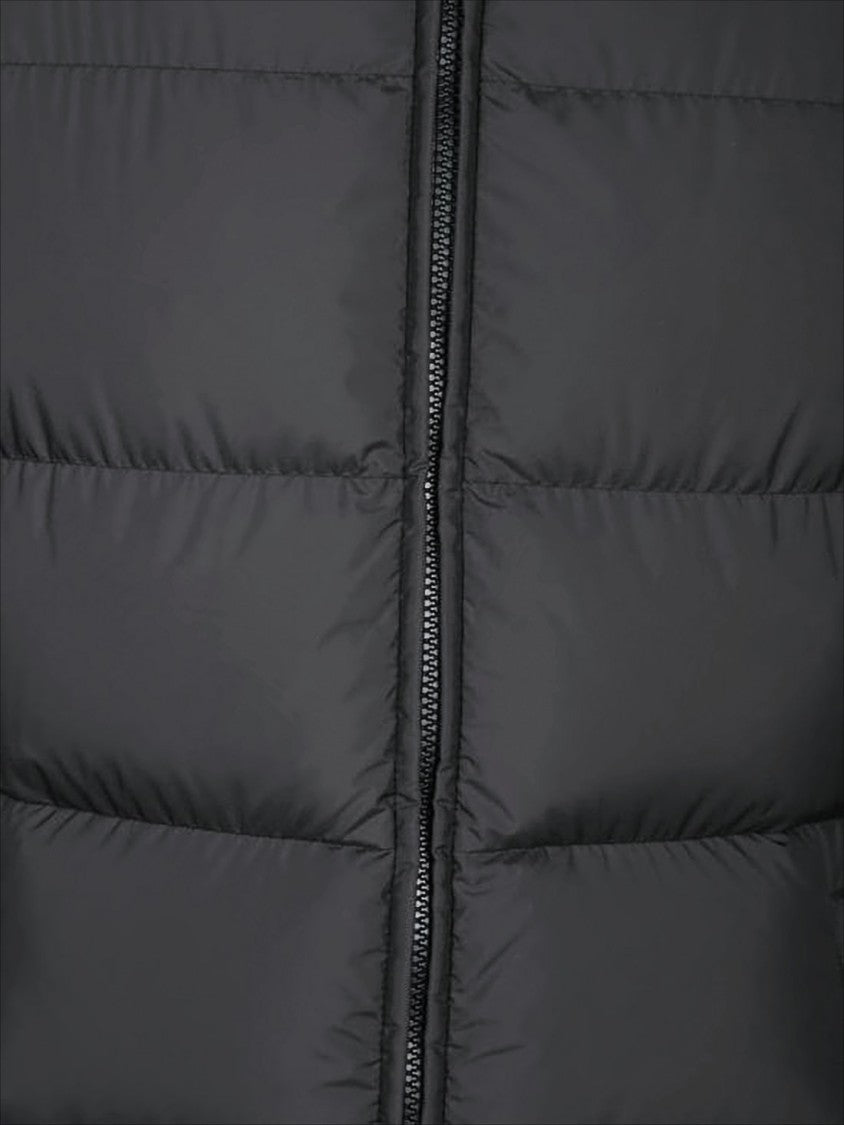 Moncler Padded Down Coat With High Collar
