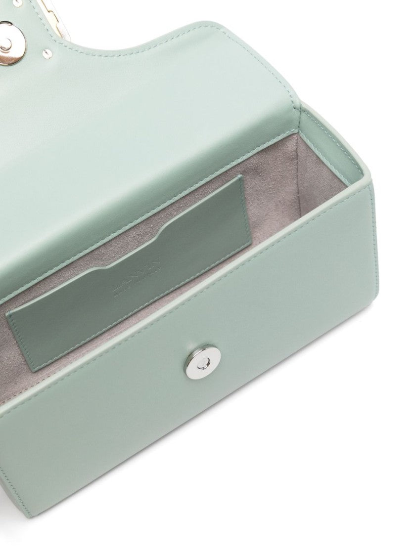 Lanvin Light Green Foldover Top Bag
