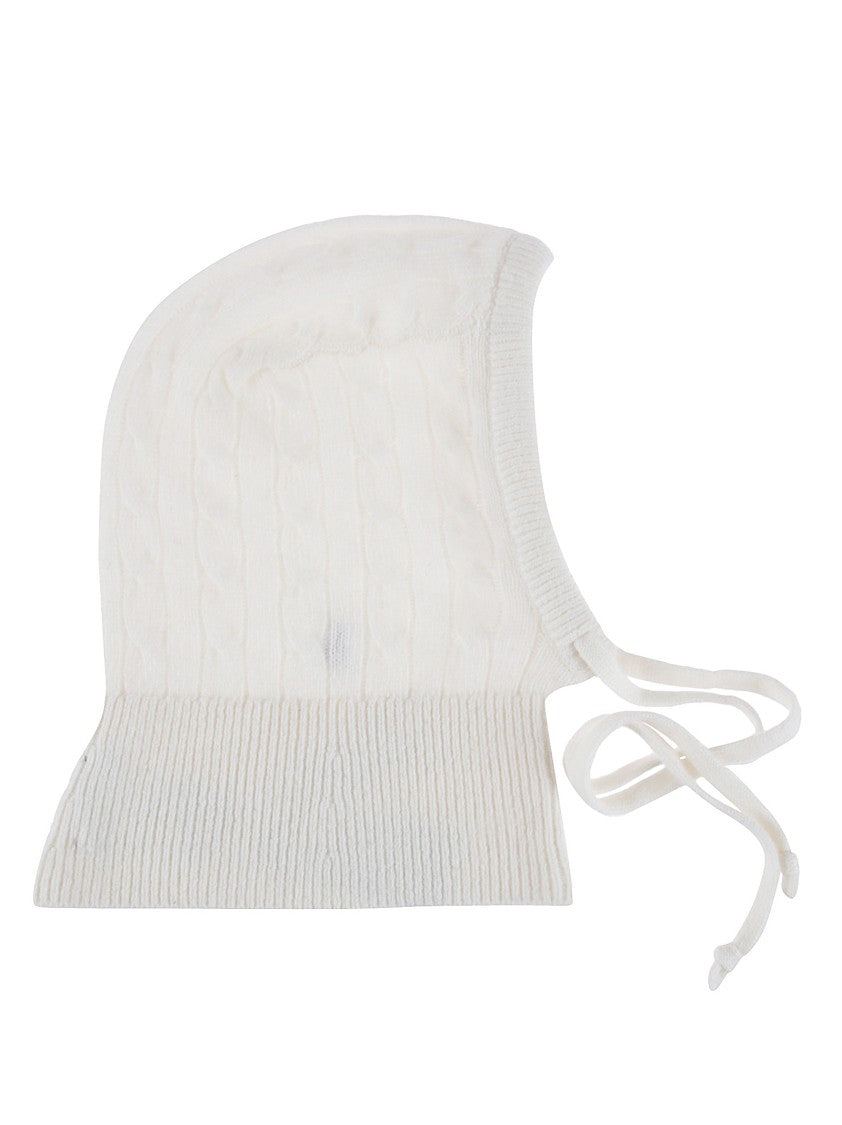 Polo Ralph Lauren Cable-Knit Cashmere Blend Balaclava With Drawstring Fastening