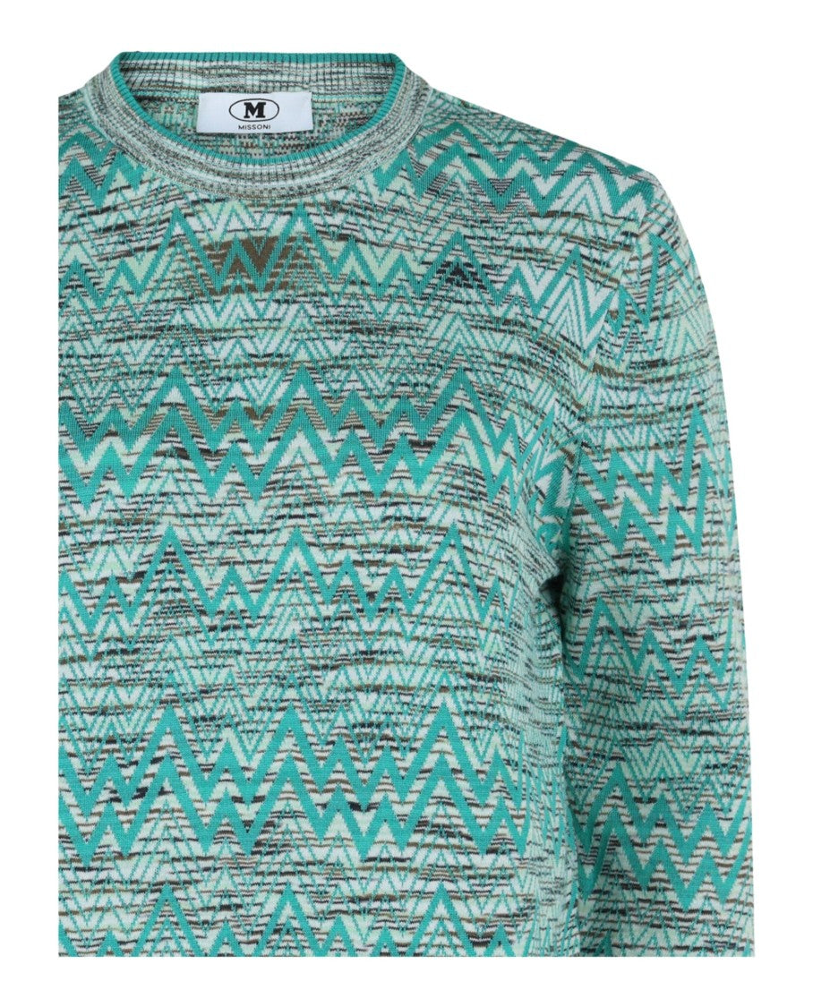 M Missoni Oversized Zigzag Sweater