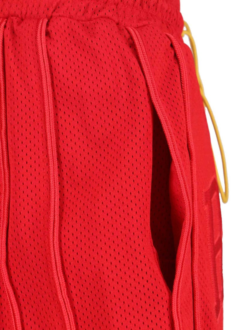 Rhude Red Straight-Leg Shorts With Classic Waistband