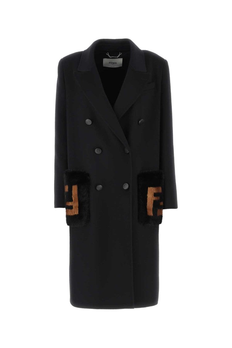 Fendi Black Wool Coat
