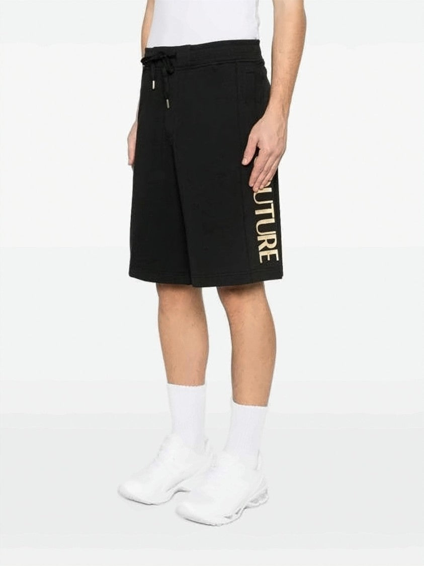 Versace Relaxed Fit Black Shorts