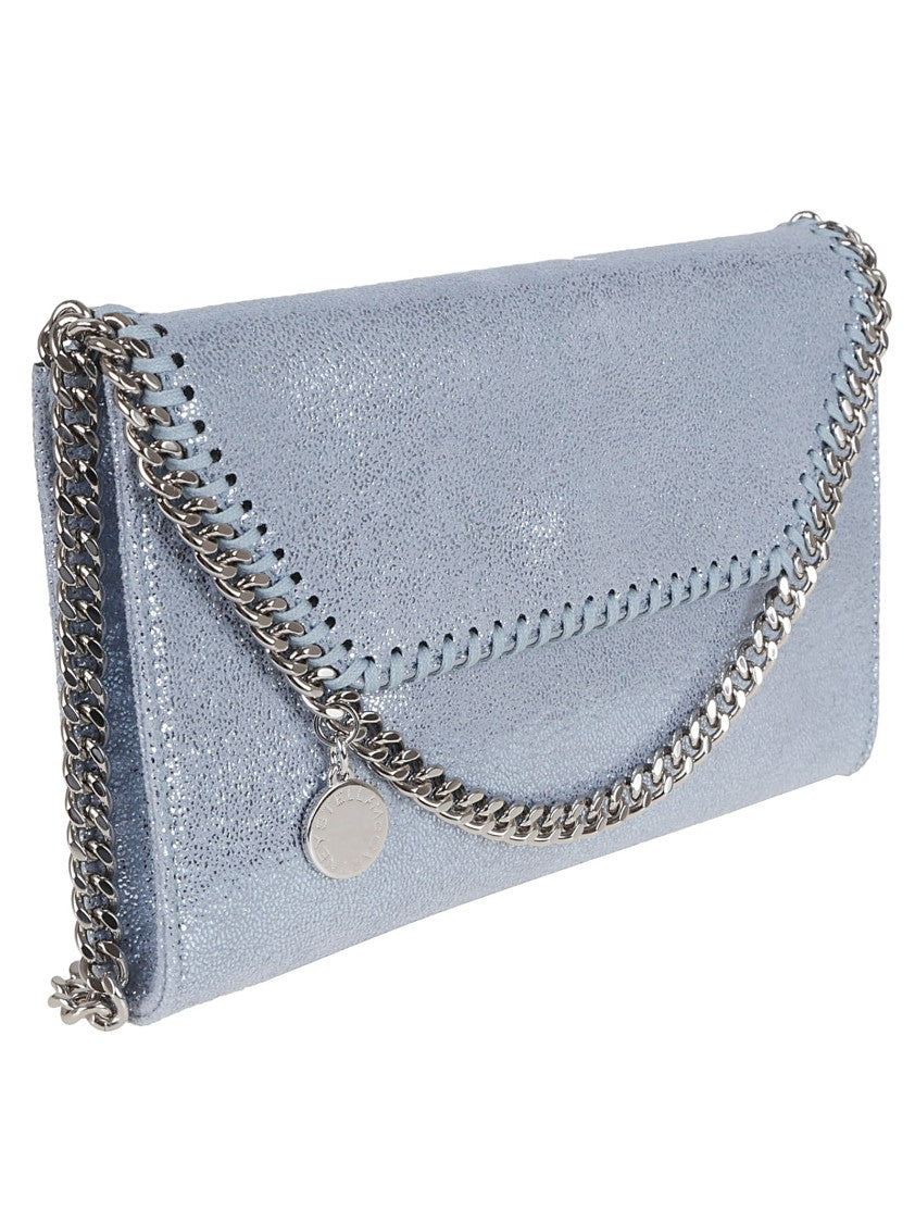 Stella Mccartney Textured Fold-Over Clutch