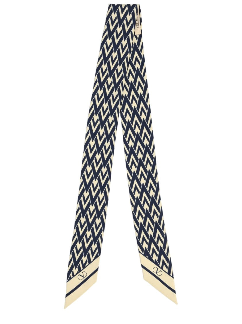 Valentino Garavani Toute La V Geometric Silk Scarf