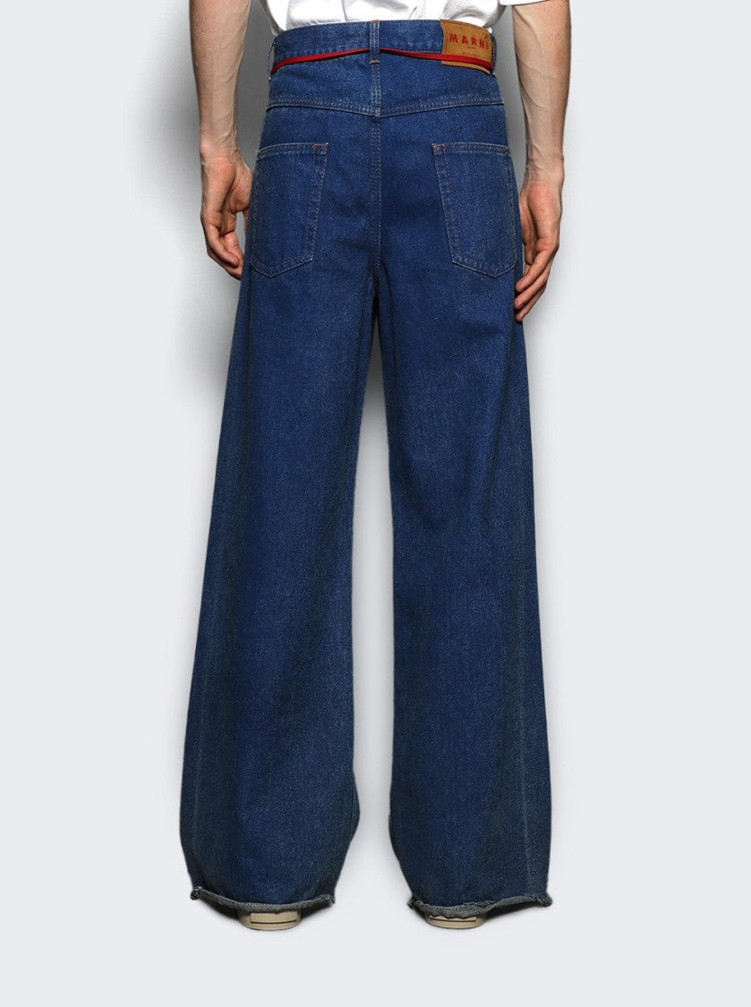 Marni Relaxed Wide-Leg Jeans With High Waist