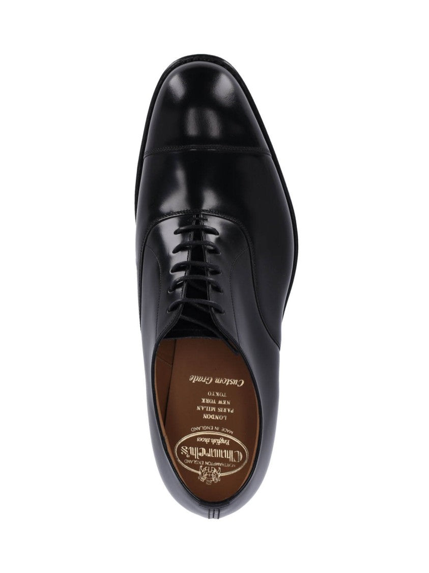 Church's Black Consul Polished Leather Derby Shoes