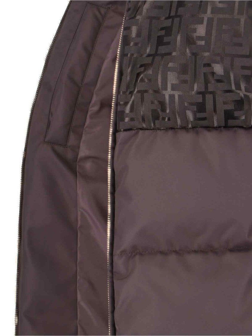 Fendi Tailored Brown Jacket With Classic Silhouette By Fendi