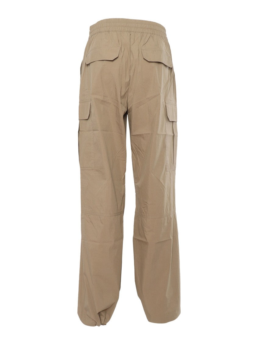 P.A.R.O.S.H. Relaxed Fit Cargo Pants With Drawstring Waist