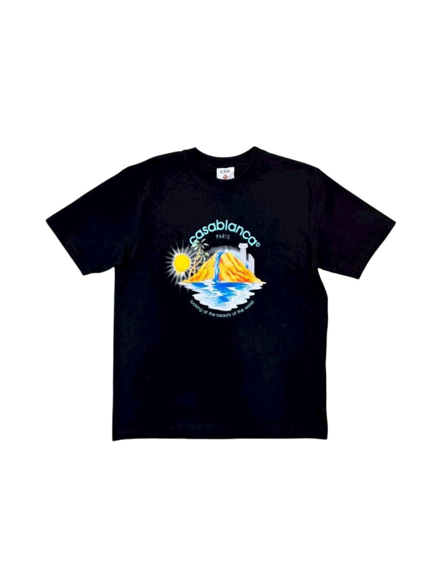 Casablanca Artistic Landscape Print T-Shirt