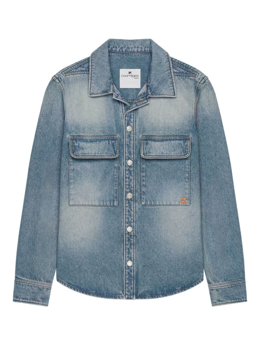 Courrèges Silk And Nylon Blend Classic Shirt