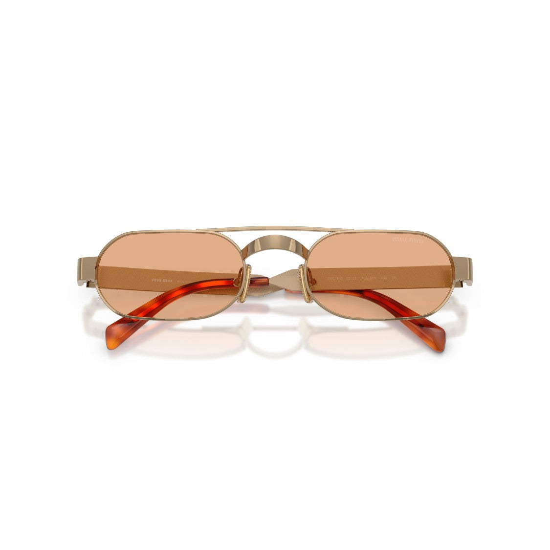 Miu Miu 0Mu B52s Rectangular Metal Frame Sunglasses
