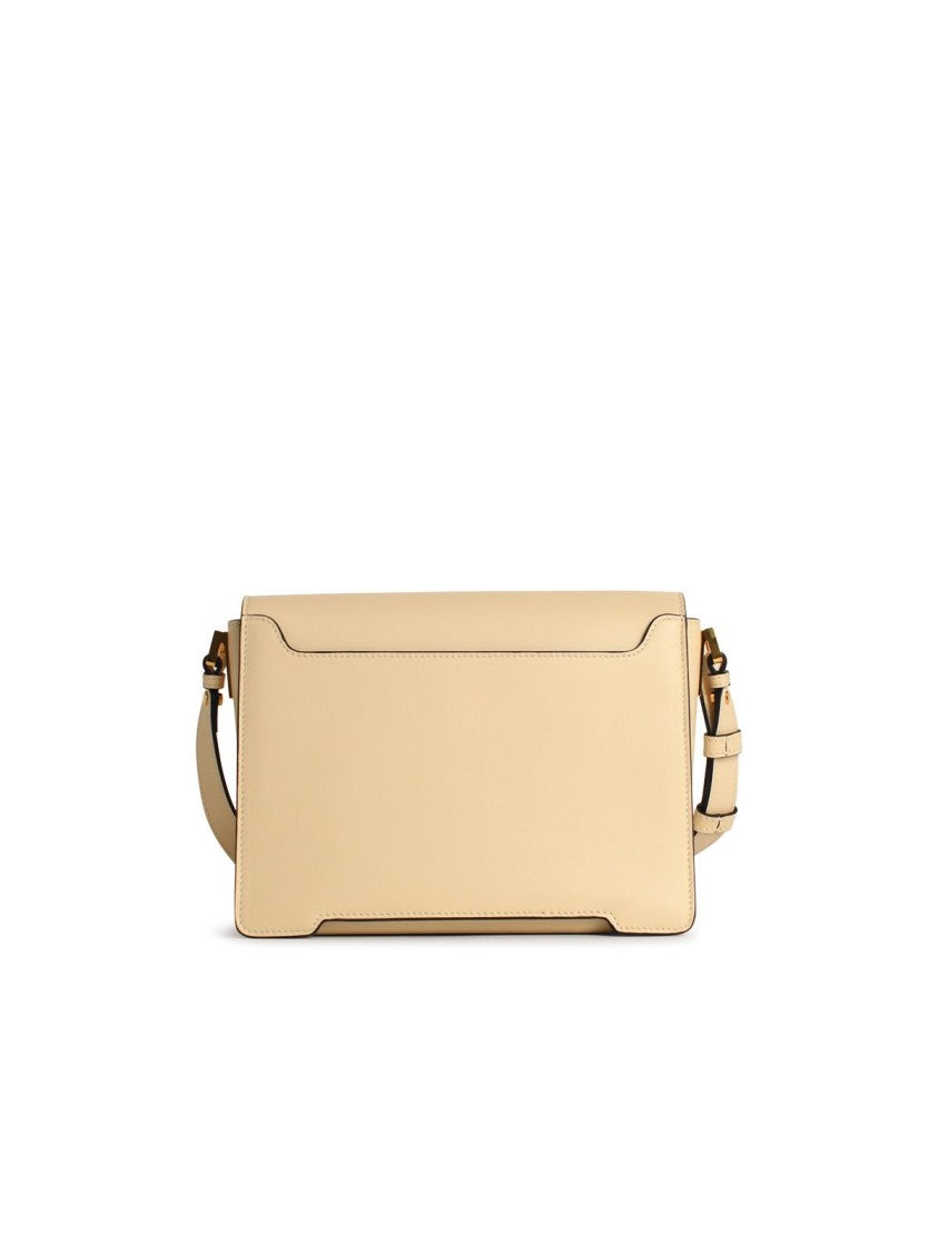 Marni 'New Trunk' Ivory Leather Crossbody Bag