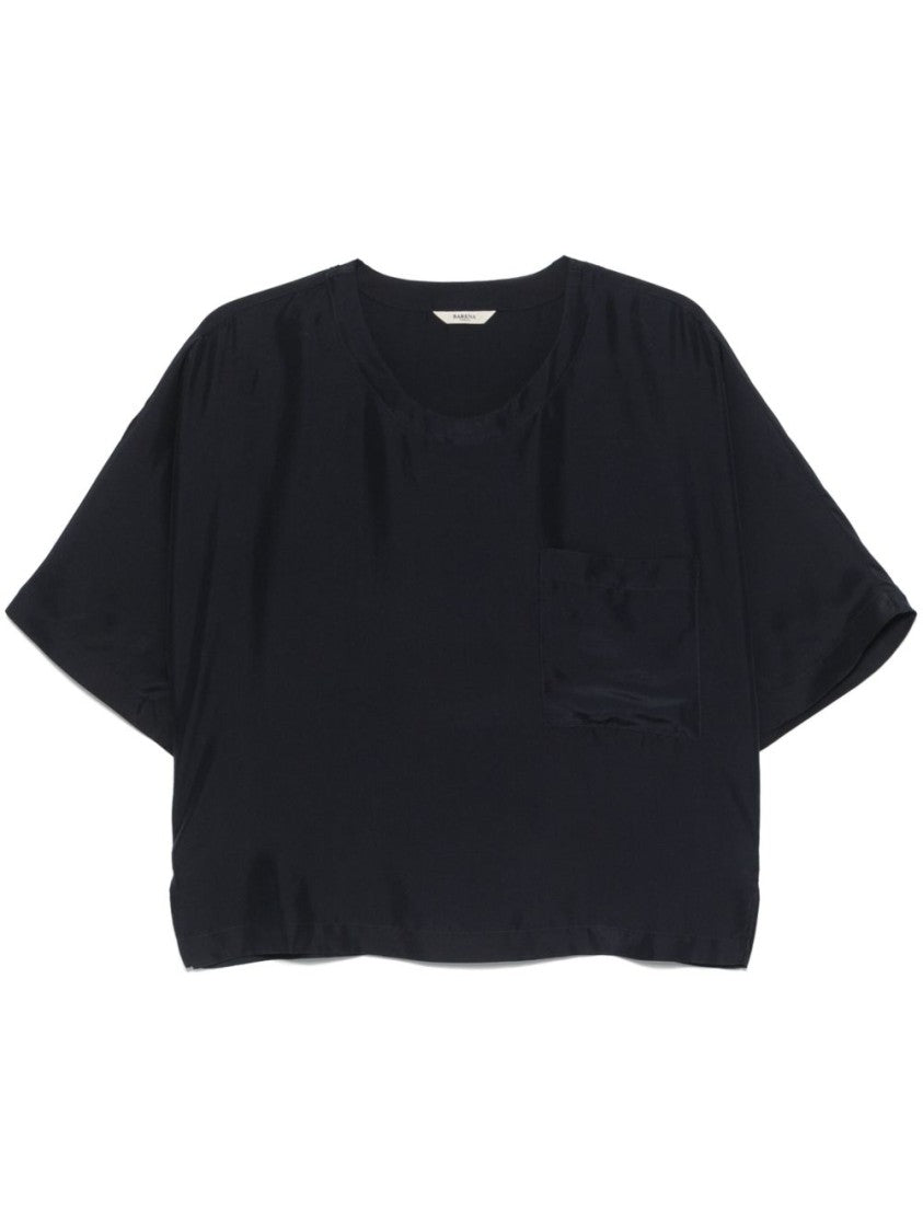 Barena Blue Seamless Top With Relaxed Fit