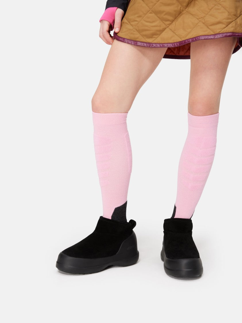 Moon Boot Luna Low Ankle Boots In Soft Suede Leather