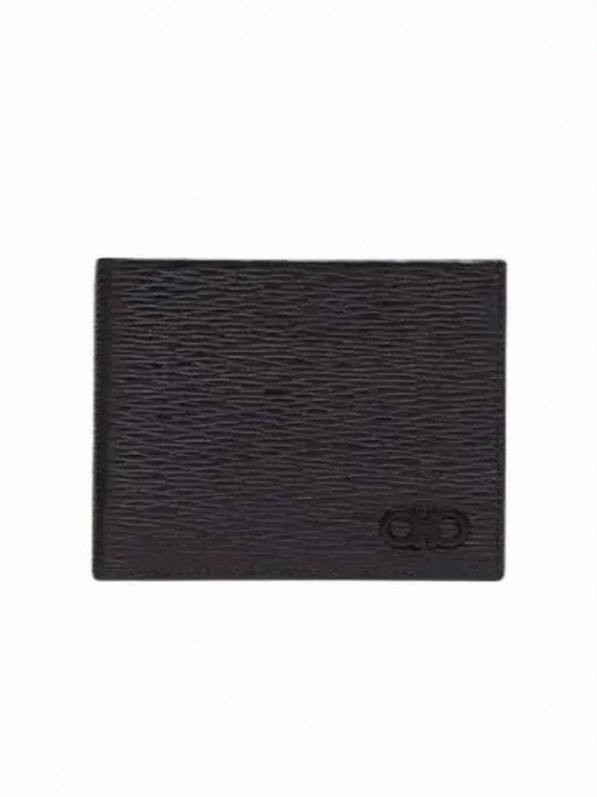 Salvatore Ferragamo Textured Cowhide Bifold Wallet