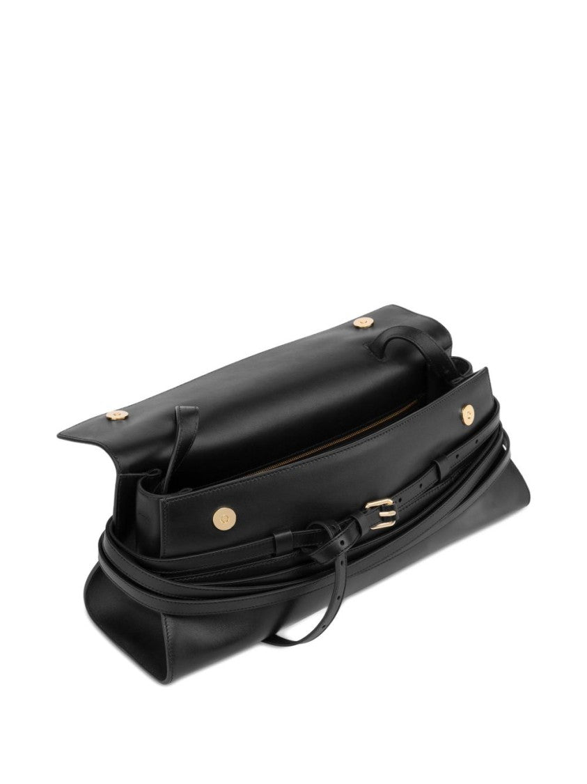 Moschino Smooth Silk And Nylon Black Bag