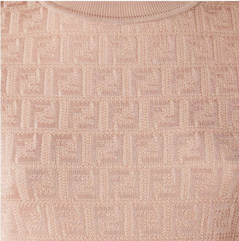 Fendi Textured Fitted Dress