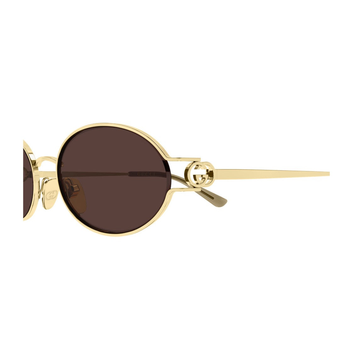 Gucci Gold Linea Sign Gg2233s Oval Sunglasses