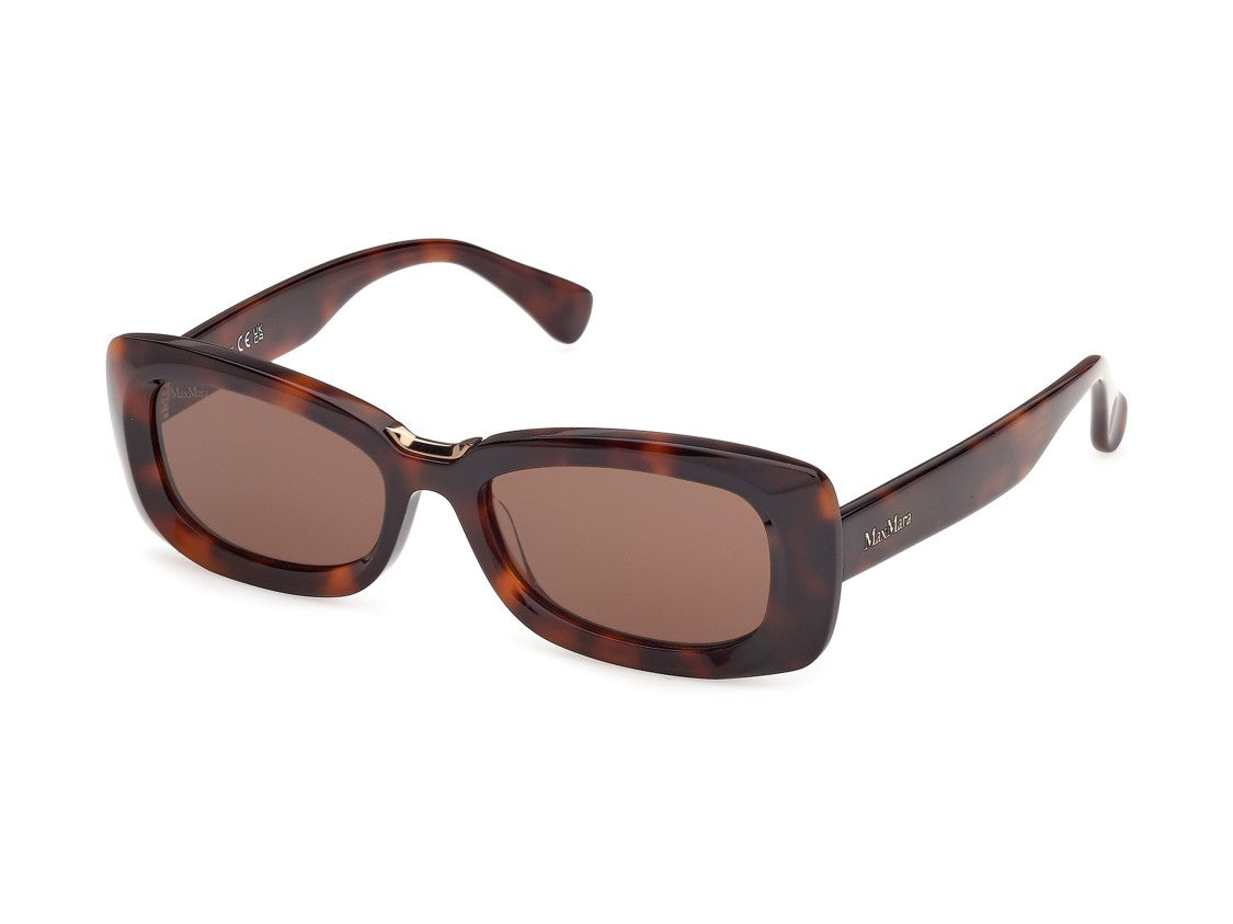 Max Mara Tortoiseshell Mm0197 Oversized Square Acetate Sunglasses