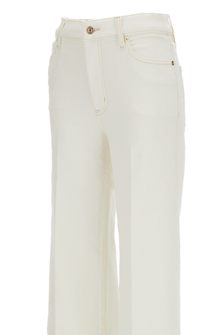 Frame White Le Slim Palazzo Stretch Jeans
