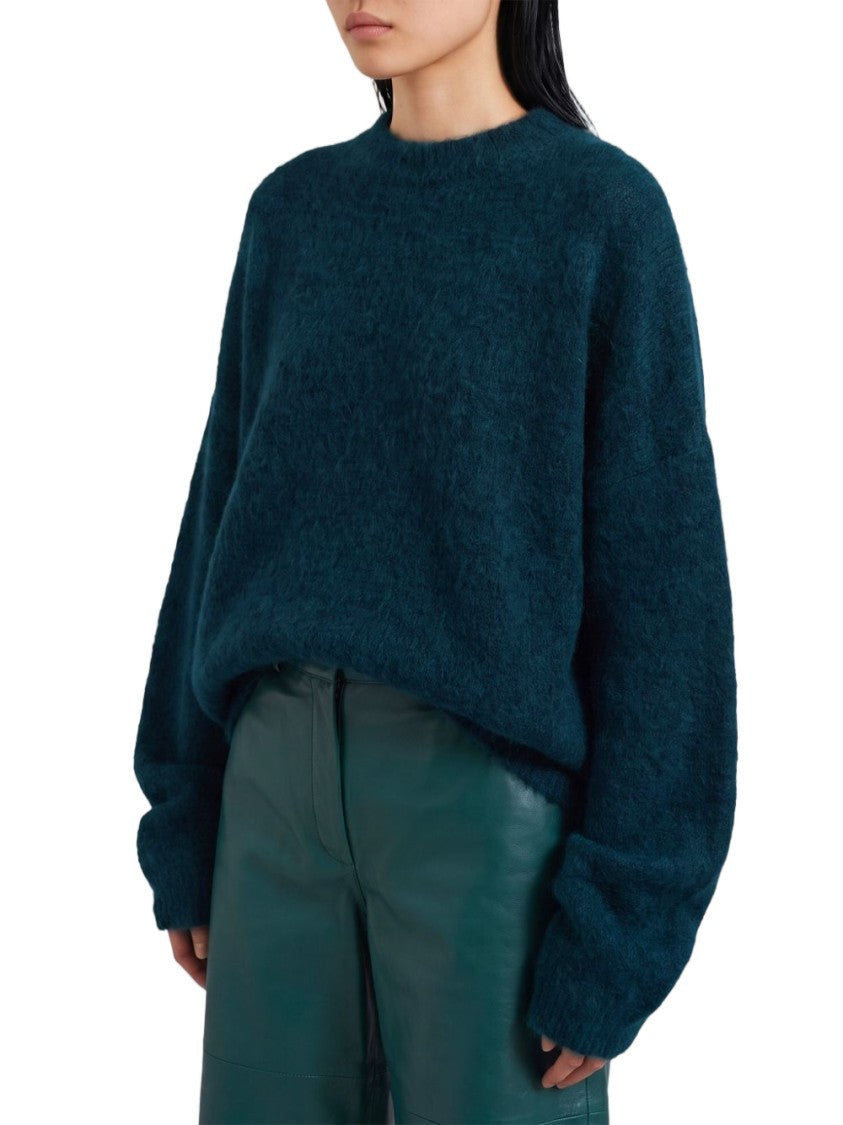 The Frankie Shop Relaxed Oversized Fuzzy Knit Sweater